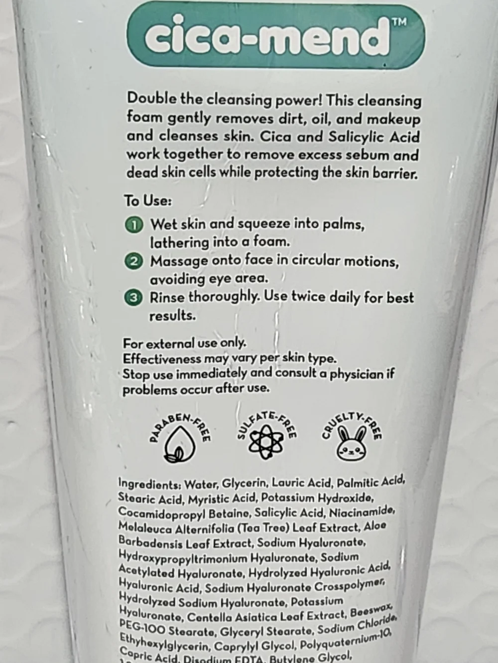 The Creme Shop Cica-mend Blemish Care 2-in-1 Cleansing Foam & Sheet Mask